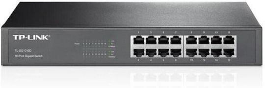 TP-LINK TL-SG1016D Unmanaged L2 Switch with 16 Gigabit (1Gbps) Ethernet Ports