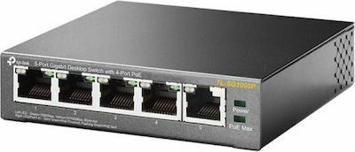 TP-LINK TL-SG1005P v4 Unverwaltet L2 PoE Switch mit 5 Ports Ethernet