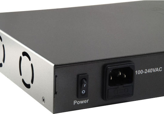 Level One FGP-2602 (380W) Неуправляем L2 PoE+ Switch с 26 Портове Ethernet и 2 SFP Портове