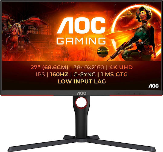 AOC U27G3X/BK IPS Gaming Monitor 27" 4K 3840x2160 160Hz