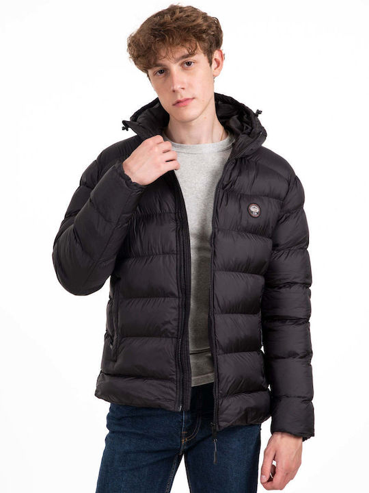 Vcode Herren Jacke Puffer Schwarz