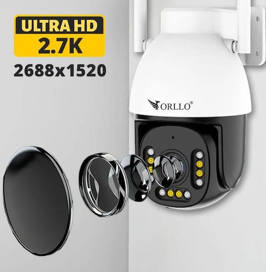 Orllo Z9 Ultra IP Камера за наблюдение Wi-Fi Full HD+ 4MP Водоустойчива с Двупосочна Комуникация