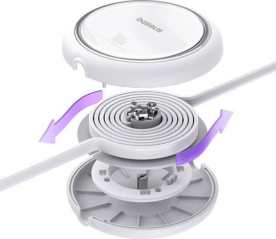 Baseus Free2Draw Retractable USB 2.0 Cable USB-C Male - USB-C 100W PD White 1m P10364500211-00