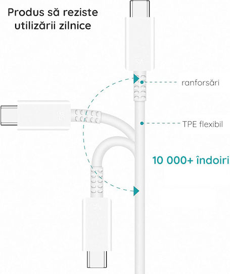 Samsung USB 2.0 Cable USB-C Male - USB-C 25W Black 1m EP-DN980BBE Bulk