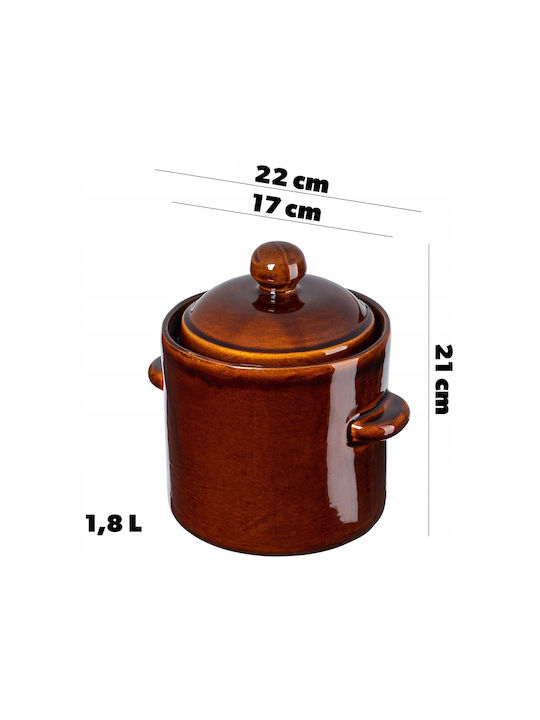 Kadax Dutch Oven Round Ceramic 1.8lt 1pcs