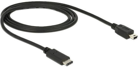 DeLock DeLock USB Typ-C Kabel USB 2.0 männlich Mini-USB-B Schwarz 0,5m