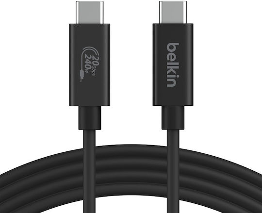 Belkin USB 4 Video Cable USB-C Male - USB-C 240W PD Black 2m INZ004bt2MBK