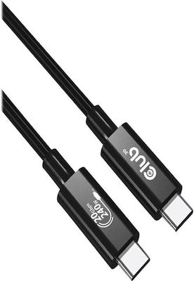 Club3D USB 2.0 Cable USB-C male - USB-C Black 3m (CAC-1579)