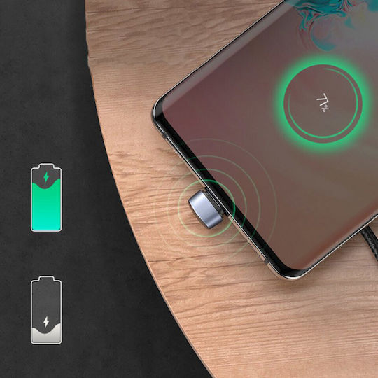 Ugreen USB 2.0 Кабел USB-C Мъжки - USB-A 18W Сив 1м 70313
