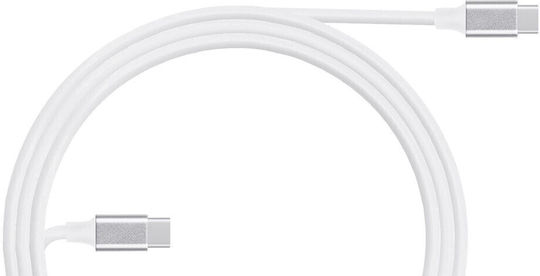 Moveteck BT817 USB 2.0 Cable USB-C male - USB-C Λευκό 1m 0151311