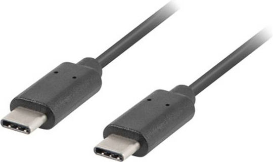 Lanberg USB 2.0 Cable USB-C male - USB-C 60W Μαύρο 1m CA-CMCM-40CU-0010-BK