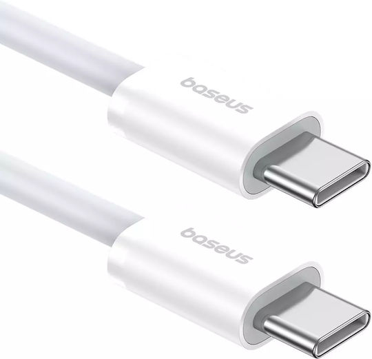 Baseus Superior Series 2 USB 2.0 Cable USB-C Male - USB-C 30W PD White 1m P10365200211-00