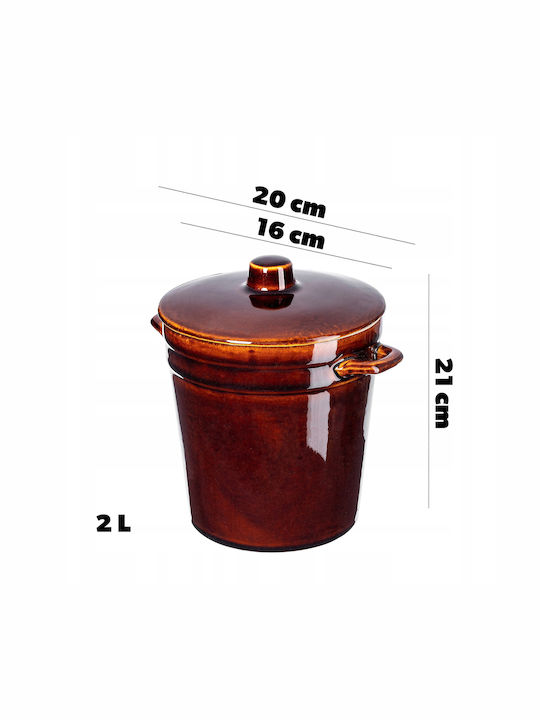 Kadax Oală Rotundă Ceramică 2lt 1buc