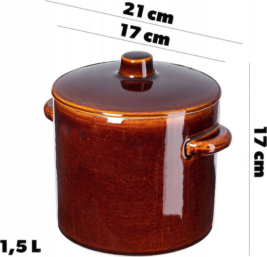 Kadax Oală Rotundă Ceramică 1.5lt 1buc