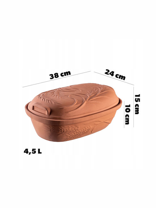 Kadax Oală Ovală Ceramică 4.5lt 1buc