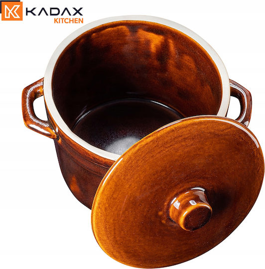 Kadax Γάστρα Στρογγυλή Κεραμική 1lt