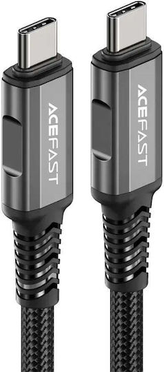 Acefast USB 4 Video Cable USB-C Male - USB-C 240W PD Black 1m PD3.1