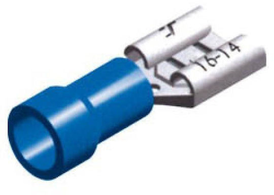 CHS Insulated Quick Disconnect Terminal 6.6mm Blue 100pcs 01.036.0489