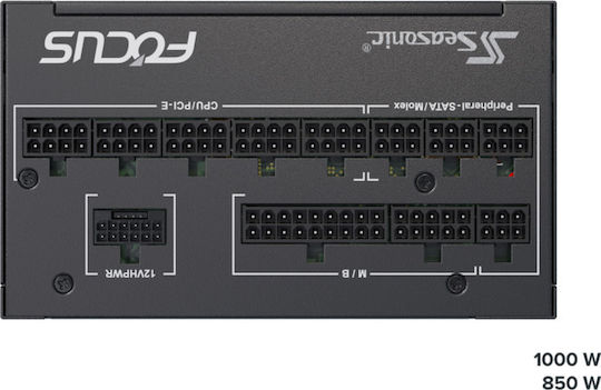 Seasonic Focus GX ATX 3.0 850W Μαύρο Τροφοδοτικό Υπολογιστή Full Modular 80 Plus Gold