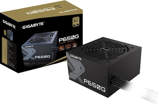 Gigabyte GP-P650G 650W Black Computer Power Supply Full Wired 80 Plus Gold