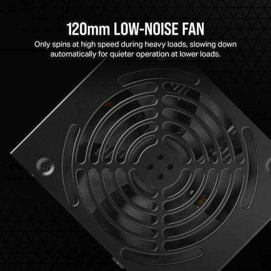 Corsair CX Series CX550 550W Μαύρο Τροφοδοτικό Υπολογιστή Full Wired 80 Plus Bronze