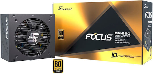 Seasonic Focus GX ATX 3.0 850W Μαύρο Τροφοδοτικό Υπολογιστή Full Modular 80 Plus Gold