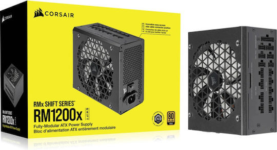 Corsair Shift Series Rm1200x Shift 1200W Μαύρο Τροφοδοτικό Υπολογιστή Full Modular 80 Plus Gold