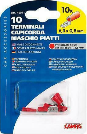 Lampa Κόκκινο (L4507.1) σε σετ των 10τμχ