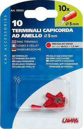Lampa Terminal Red 10pcs L4506.6