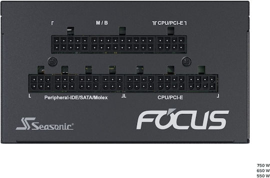 Seasonic Focus GX 1000W Black Computer Power Supply Full Modular 80 Plus Gold