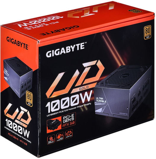 Gigabyte GP-UD1000GM PG5 rev. 2.0 1000W Μαύρο Τροφοδοτικό Υπολογιστή Full Modular 80 Plus Gold