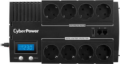 CyberPower BR1200ELCD-FR UPS Line-Interactive 1200VA 720W with 8 Schuko Power Plugs