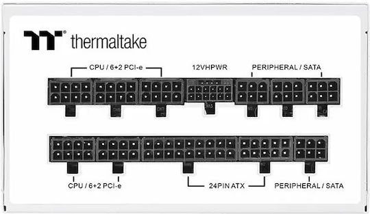 Thermaltake Toughpower GF A3 TT Premium Edition Snow 1050W White Computer Power Supply Full Modular 80 Plus Gold