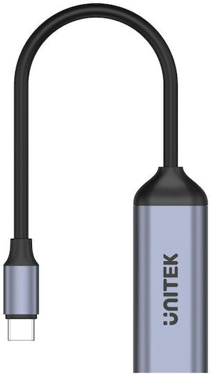 Unitek Μετατροπέας USB-C male σε DisplayPort female Γκρι 1τμχ V1415A