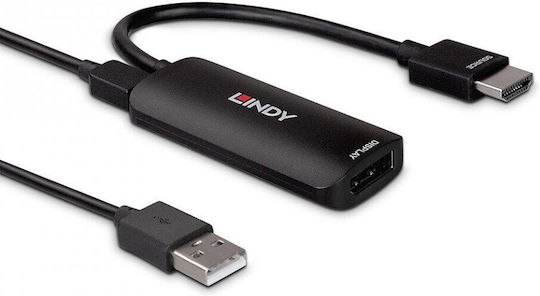 Lindy Konverter HDMI männlich zu DisplayPort weiblich 1Stück 38329