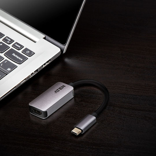 Aten Convertor USB-C / HDMI masculin în HDMI / USB-C feminin Gri 1buc UC3008A1-AT