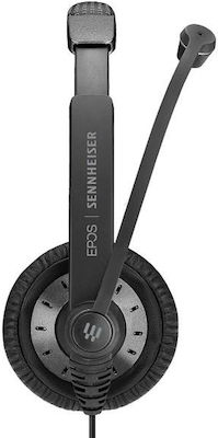 Sennheiser SC-45 Auf dem Ohr Multimedia-Headsets mit Mikrofon und Verbindung 3,5 mm Klinke