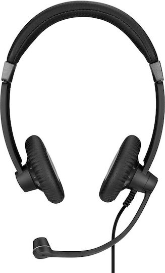 Sennheiser SC 75 USB MS On Ear Multimedia Ακουστικά με μικρόφωνο και σύνδεση 3.5mm Jack / USB-A