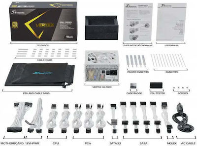 Seasonic Vertex GX White 1000W White Computer Power Supply Full Modular 80 Plus Gold