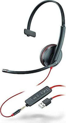 Plantronics Blackwire C5210 USB On Ear Multimedia Headphone with Microphone USB-A