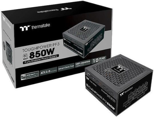 Thermaltake Toughpower PF3 850W Μαύρο Τροφοδοτικό Υπολογιστή Full Modular 80 Plus Platinum