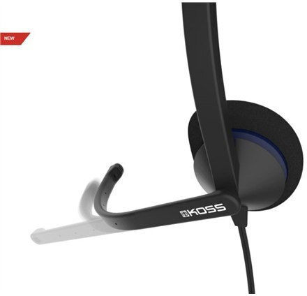 Koss CS200 On Ear Multimedia Headphone with Microphone USB-A