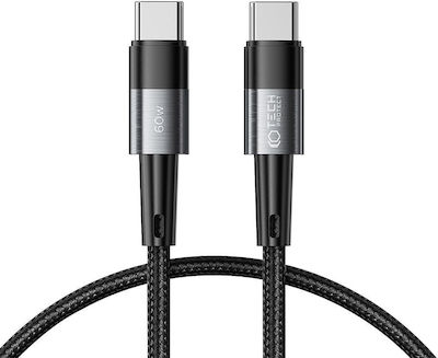 Tech-Protect Ultraboost USB 2.0 Cable USB-C male - USB-C 100W Γκρι 0.5m (1619088114)