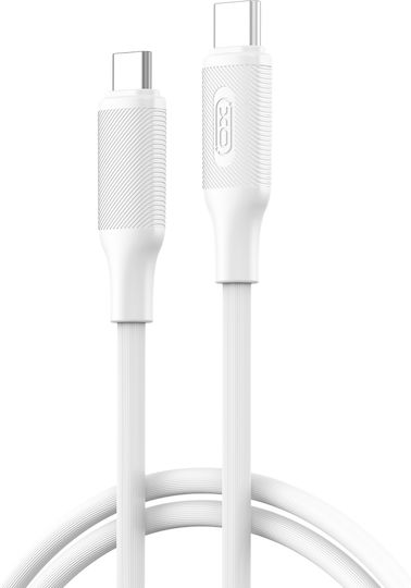 XO Nb-q265b USB 2.0 Cable USB-C male - USB-C 60W PD Λευκό 1m 16.005.0308