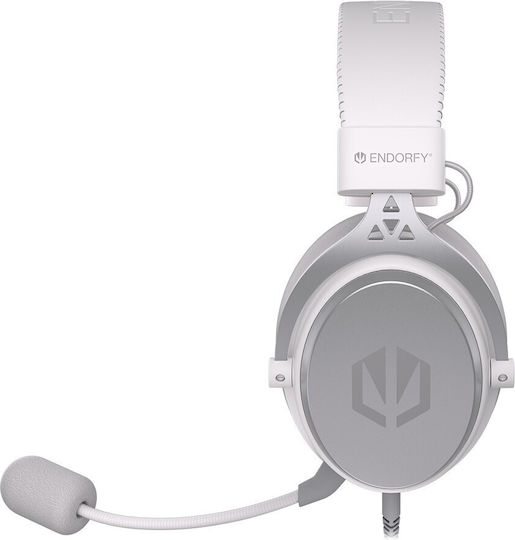 Endorfy VIRO Over Ear Gaming Headset με σύνδεση 3.5mm Onyx White