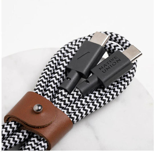 Native Union Belt USB 2.0 Cable USB-C Male - USB-C PD Black 1.2m BELT-C-ZEB-2-NP