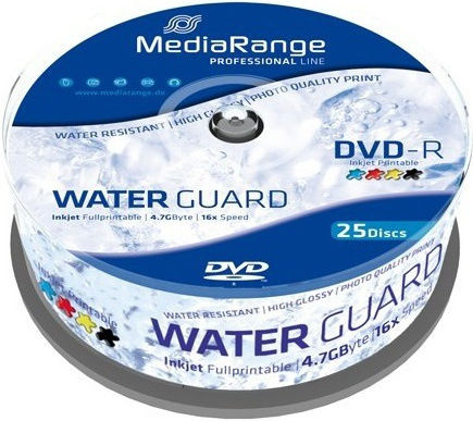 MediaRange Recordable DVD-R 16x 4.7GB Cake Box 25pcs