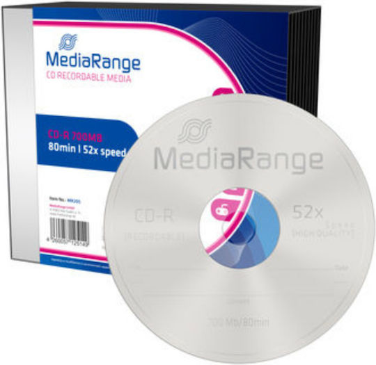 MediaRange Recordable CD-R 52x 700MB 10pcs