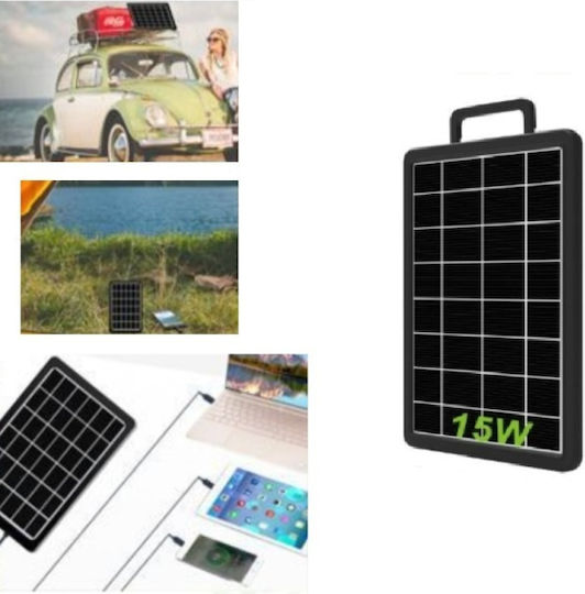 Gdsuper Solar Charger for Portable Devices 15W 6V with USB connection (GD-100s)