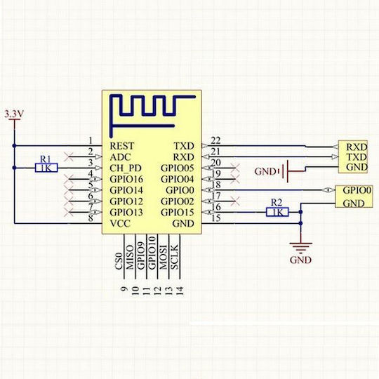 Haitronic ESP8266 ESP-12F Remote Serial Wireless Transceiver WIFI Module AP+STA (AI-Thinker)